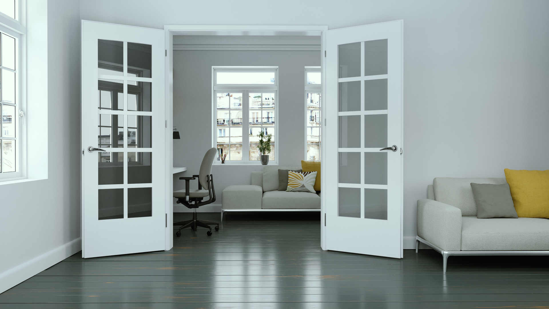 Modern,White,Living,Room,Interior,Design,3d,Illustration